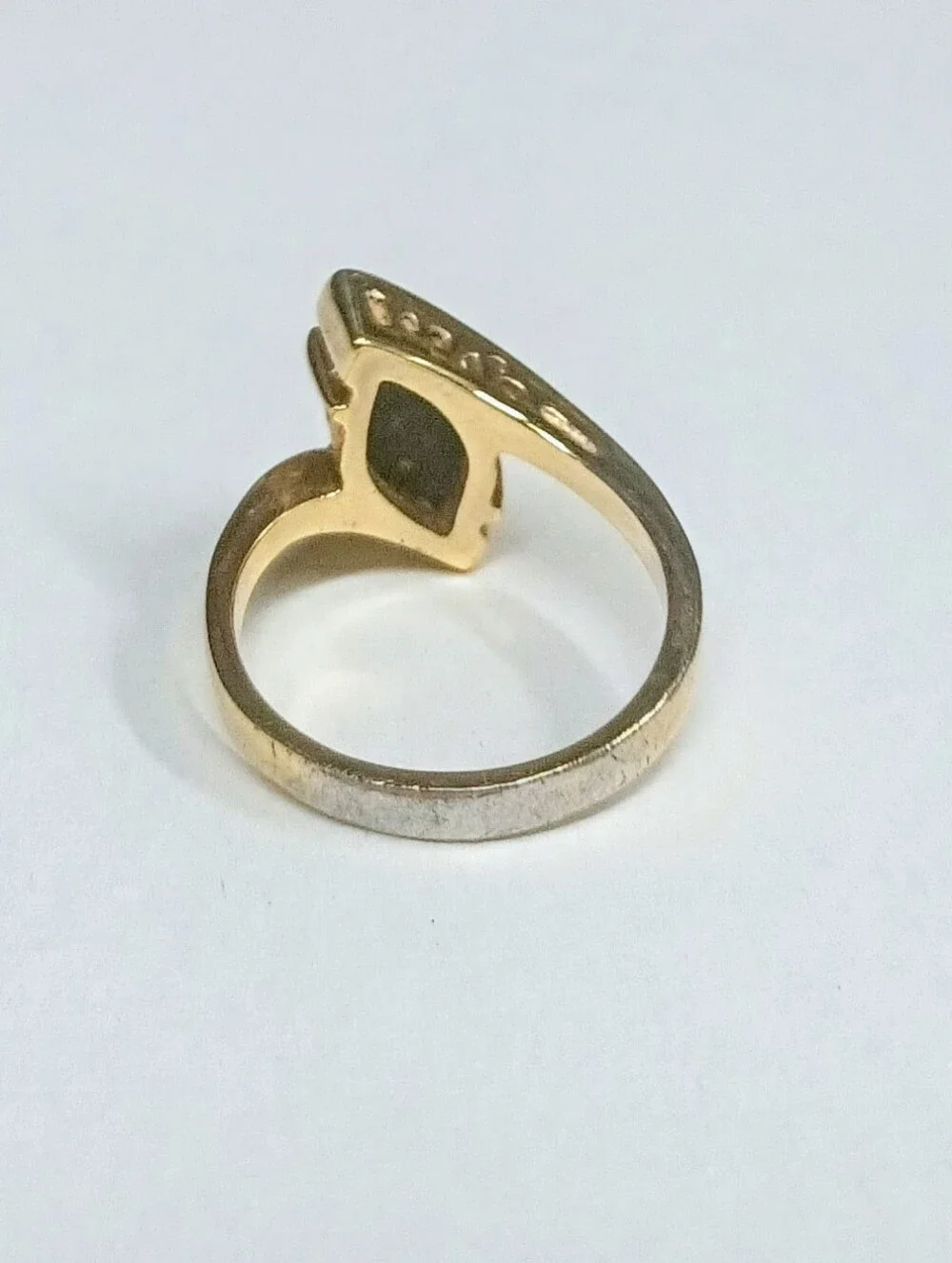 Vintage SETA 14K Gold Plated Tiger's Eye Cocktail Ring Size 9 Excellent